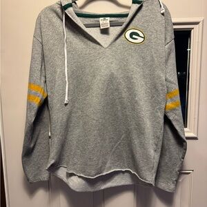 Victoria's Secret Pink Green Bay Packers Gray Sweatshirt
